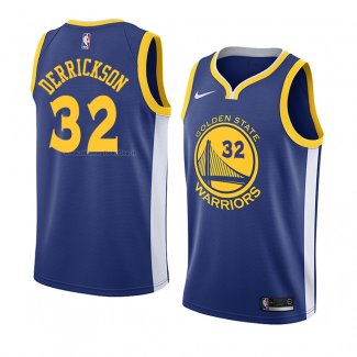 Maglia Golden State Warriors Marcus Derrickson NO 32 Icon 2018 Blu