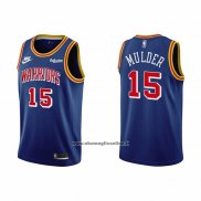 Maglia Golden State Warriors Mychal Mulder #15 75th Anniversary Blu