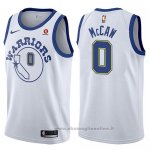 Maglia Golden State Warriors Patrick McCaw NO 0 Hardwood Classic 2017-18 Bianco
