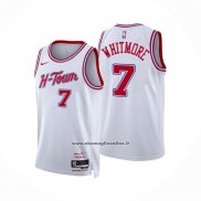 Maglia Houston Rockets Cam Whitmore No 7 Citta 2025-26 Bianco