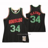 Maglia Houston Rockets Hakeem Olajuwon #34 Mitchell & Ness 1993-94 Nero
