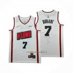 Maglia Houston Rockets Kevin Durant No 7 Citta 2024-25 Bianco