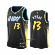 Maglia Indiana Pacers Jordan Nwora #13 Citta 2023-24 Nero