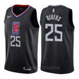 Maglia Los Angeles Clippers Austin Rivers NO 25 Statement 2019 Nero