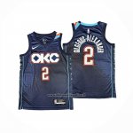 Maglia Los Angeles Clippers Shai Gilgeous-alexander No 2 Citta 2025-26 Blu  Maglia Los Angeles Clippers Shai Gilgeous-alexander No 2 Citta 2025-26 Blu