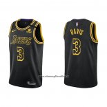 Maglia Los Angeles Lakers Anthony Davis #3 Mamba 2021-22 Nero