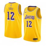 Maglia Los Angeles Lakers Channing Frye NO 12 Icon 2018-19 Giallo