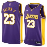 Maglia Los Angeles Lakers Gary Payton II NO 23 Statement 2018 Viola