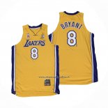 Maglia Los Angeles Lakers Kobe Bryant #8 Mitchell & Ness 2001-02 Giallo