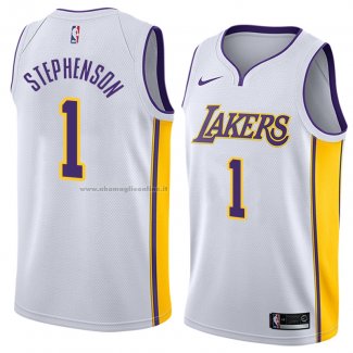 Maglia Los Angeles Lakers Lance Stephenson NO 1 Association 2018 Bianco