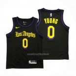 Maglia Los Angeles Lakers Nick Young #0 Citta 2019-20 Nero