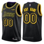 Maglia Los Angeles Lakers Personalizzate 17-18 Nero