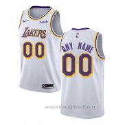 Maglia Los Angeles Lakers Personalizzate Association 2018-19 Bianco