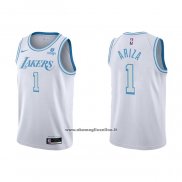 Maglia Los Angeles Lakers Trevor Ariza #1 Citta 2021-22 Bianco