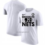 Maglia Manica Corta Brooklyn Nets Bianco