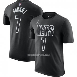 Maglia Manica Corta Brooklyn Nets Kevin Durant Statement 2022-23 Nero