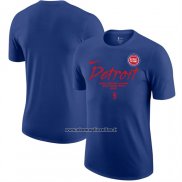 Maglia Manica Corta Detroit Pistons Blu