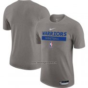 Maglia Manica Corta Golden State Warriors Practice Performance 2022-23 Grigio