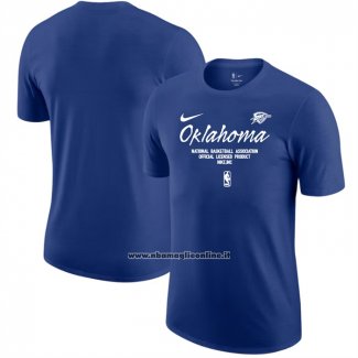 Maglia Manica Corta Oklahoma City Thunder Blu1