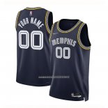 Maglia Memphis Grizzlies Personalizzate Citta 2021-22 Blu