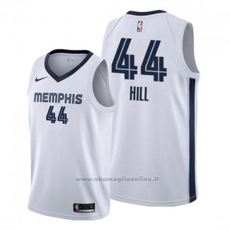 Maglia Memphis Grizzlies Solomon Hill NO 44 Association Bianco