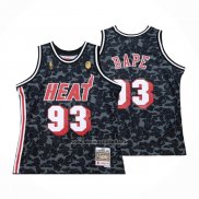 Maglia Miami Heat Bape #93 Hardwood Classic Nero