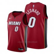 Maglia Miami Heat Meyers Leonard NO 0 Statement Rosso