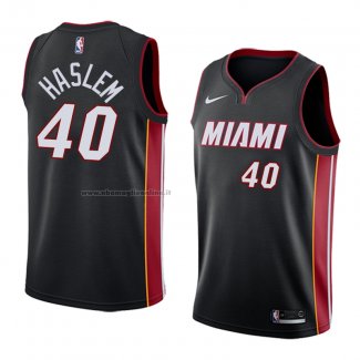 Maglia Miami Heat Udonis Haslem NO 40 Icon 2018 Nero