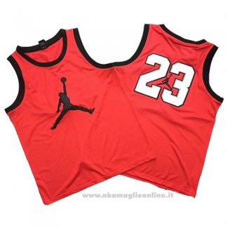 Maglia Michael Jordan NO 23 Rosso Bianco