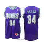 Maglia Milwaukee Bucks Allen NO 34 Throwback Viola