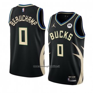 Maglia Milwaukee Bucks Marjon Beauchamp #0 Statement 2022-23 Nero