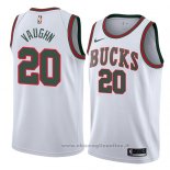 Maglia Milwaukee Bucks Rashad Vaughn NO 20 Classic 2018 Bianco