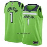 Maglia Minnesota Timberwolves Anthony Edwards #1 Statement 2020-21 Verde