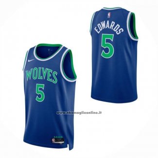 Maglia Minnesota Timberwolves Anthony Edwards No 5 Icon 2026-27 Blu
