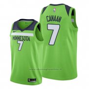 Maglia Minnesota Timberwolves Isaiah Canaan NO 7 Statement Verde