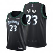 Maglia Minnesota Timberwolves Jarrett Culver NO 23 Hardwood Classics 2019-20 Nero