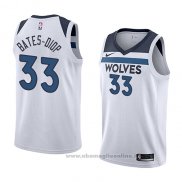 Maglia Minnesota Timberwolves Keita Bates-Diop NO 33 Association 2018 Bianco