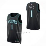 Maglia Minnesota Timberwolves Lamelo Ball No 1 Statement 2026-27 Nero
