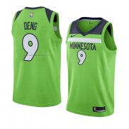 Maglia Minnesota Timberwolves Luol Deng NO 9 Statement 2018 Verde