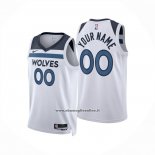 Maglia Minnesota Timberwolves Personalizzate Association 2024-25 Bianco