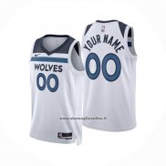 Maglia Minnesota Timberwolves Personalizzate Association 2024-25 Bianco