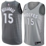 Maglia Minnesota Timberwolves Shabazz Muhammad NO 15 Citta 2018 Grigio