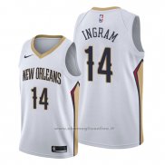 Maglia New Orleans Pelicans Brandon Ingram NO 14 Association Bianco