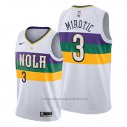 Maglia New Orleans Pelicans Nikola Mirotic NO 3 Citta Edition Bianco