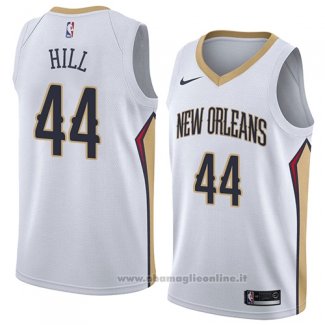 Maglia New Orleans Pelicans Solomon Hill NO 44 Association 2018 Bianco