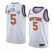 Maglia New York Knicks Dennis Smith Jr. NO 5 Statement 2018 Bianco