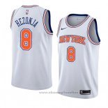 Maglia New York Knicks Mario Hezonja NO 8 Statement 2018 Bianco