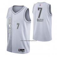 Maglia Oklahoma City Thunder Darius Bazley #7 Citta 2021-22 Bianco