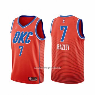 Maglia Oklahoma City Thunder Darius Bazley #7 Statement 2021 Arancione