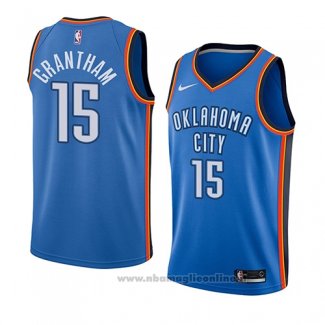 Maglia Oklahoma City Thunder Donte Grantham NO 15 Icon 2018 Blu